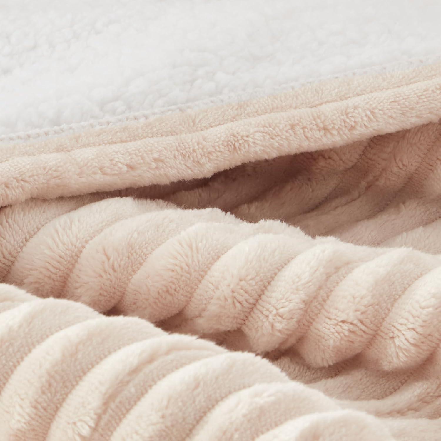 image:imageWestinghouse Full Size Heated Blanket Soft Flannel to Sherpa Reversible Electric Blanket Full with 10 Heating Settings amp 112 Hours Auto Shut Off Machine Washable 72 x 84 BeigeBeige