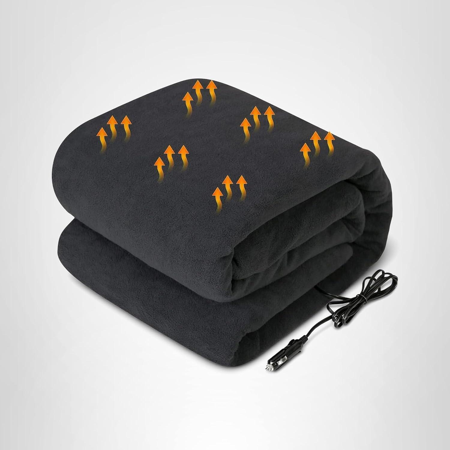 image:imageWestinghouse Heated Car Blanket 12Volt Electric Blanket for Car Truck SUV RV Portable Heated Throw for Camping Red Buffalo Plaid 59 x 43Charcoal