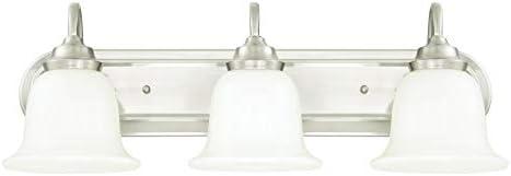 image:imageWestinghouse Lighting 6304800 Harwell TwoLight Indoor Flush Mount Amber Bronze Finish with Frosted Glass RubbedBrushed Nickel