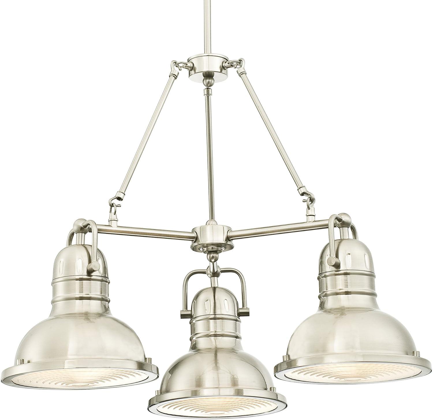 image:imageWestinghouse Lighting 6333900 Boswell ThreeLight Indoor Chandelier Brushed Nickel Finish with Prismatic LensBrushed Nickel