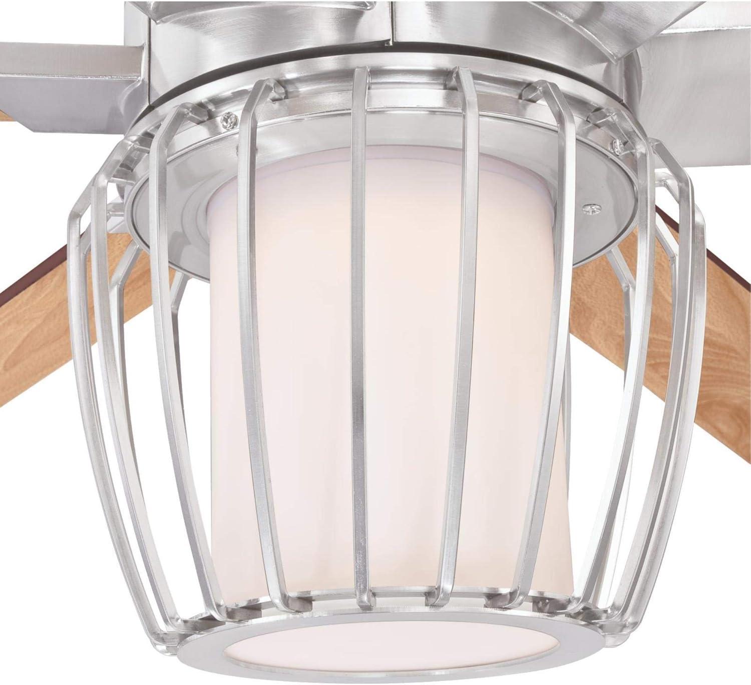 image:imageWestinghouse Lighting 7225000 WILLA Ceiling Fan with Light and Remote Control 60 Inch Brushed Nickel