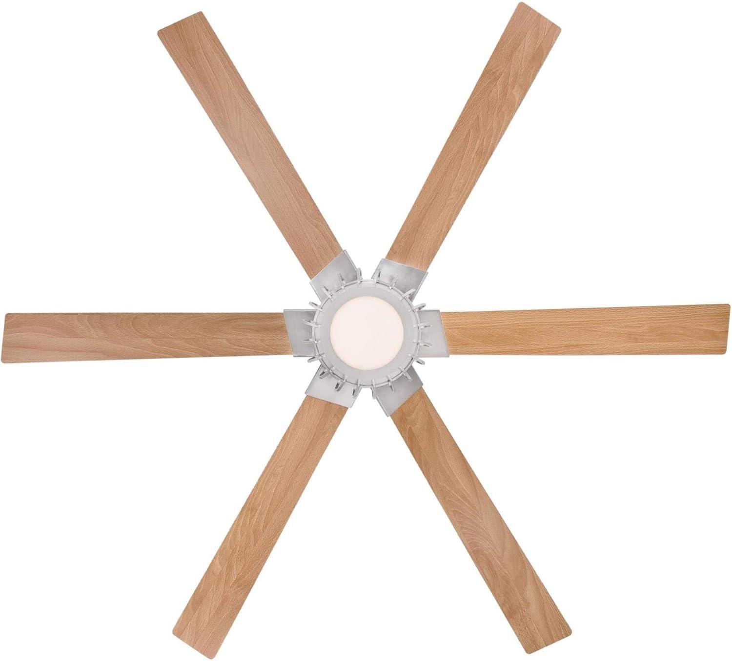 image:imageWestinghouse Lighting 7225000 WILLA Ceiling Fan with Light and Remote Control 60 Inch Brushed Nickel