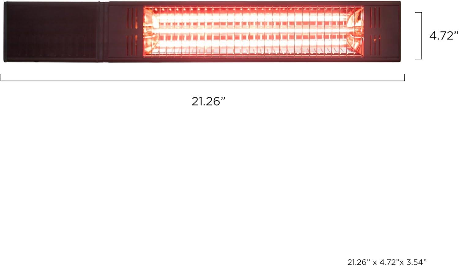 image:imageWestinghouse Outdoor Electric Wall Mounted Heater Dust amp Water Resistant Includes Wall Ceiling amp Deck Rail Mounts Remote Control Infrared Patio Heater for Terrace Backyard Balcony amp More