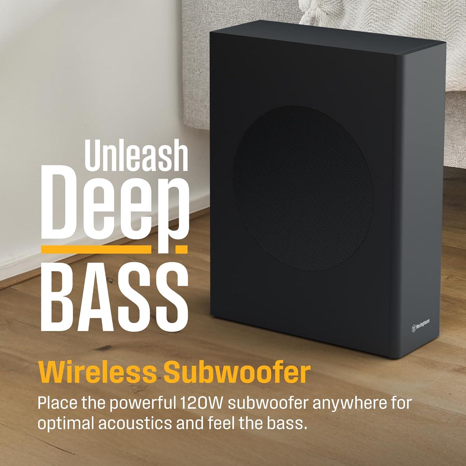 image:imageWestinghouse QLED 50 Inch TV and 512 Soundbar with Subwoofer