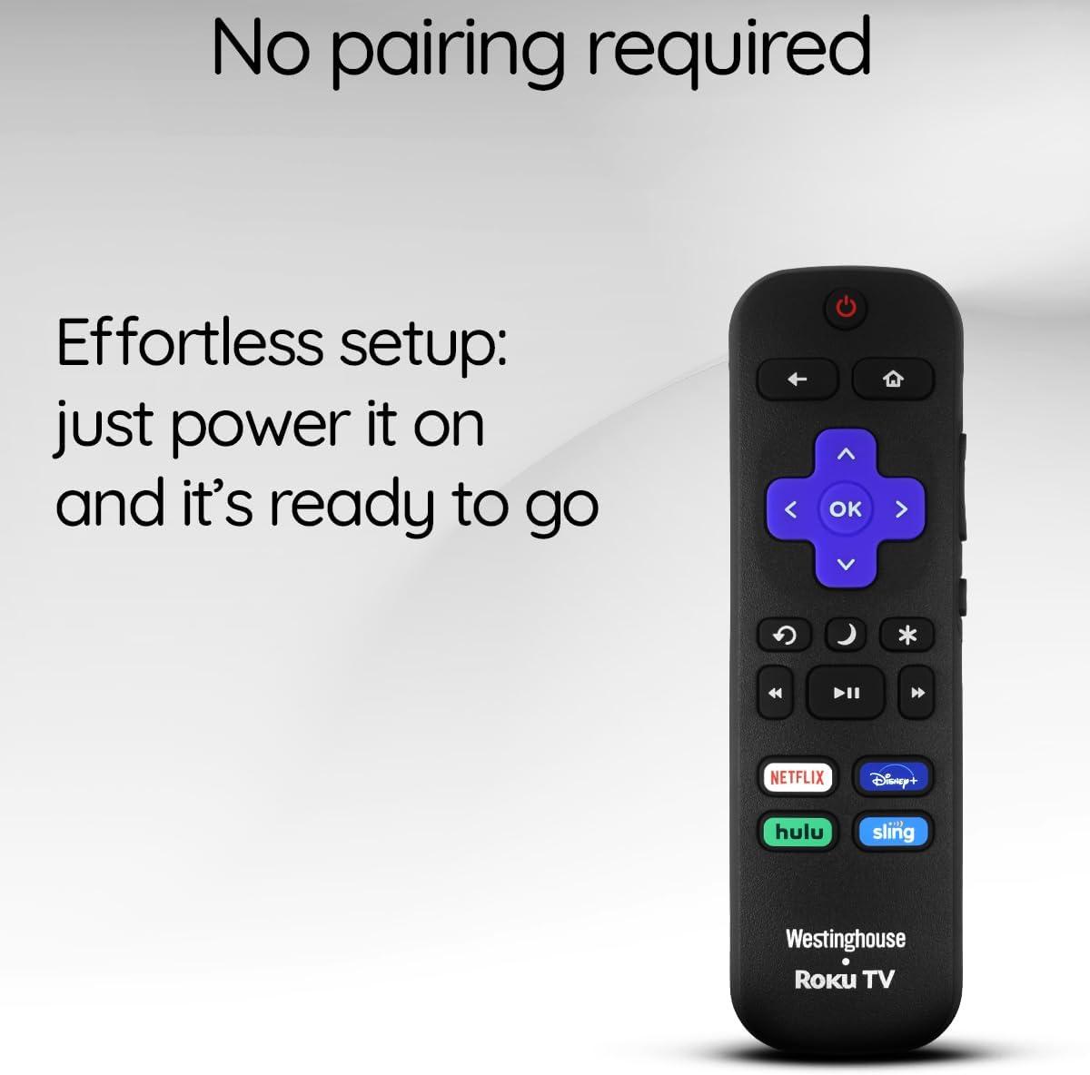 image:imageWestinghouse Remote RCAFIR with NetflixDisneyHuluSling Keys Black