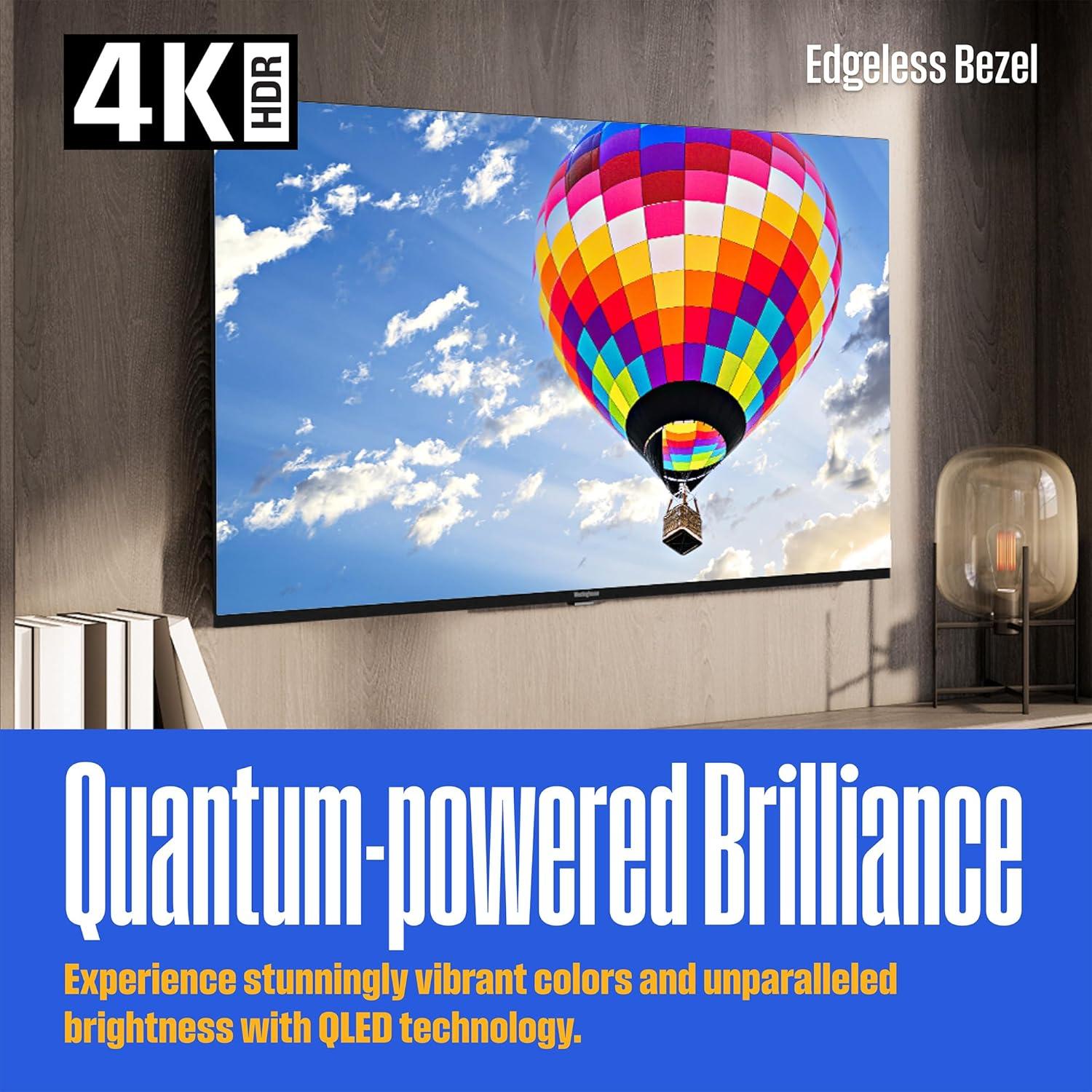 image:imageWestinghouse Roku TV 43 Inch Smart TV 4K UHD Television with WiFi Connectivity and Mobile App Flat Screen Bluetooth Compatible with Apple AirPlay Alexa and Google Assistant55 Inch QLED
