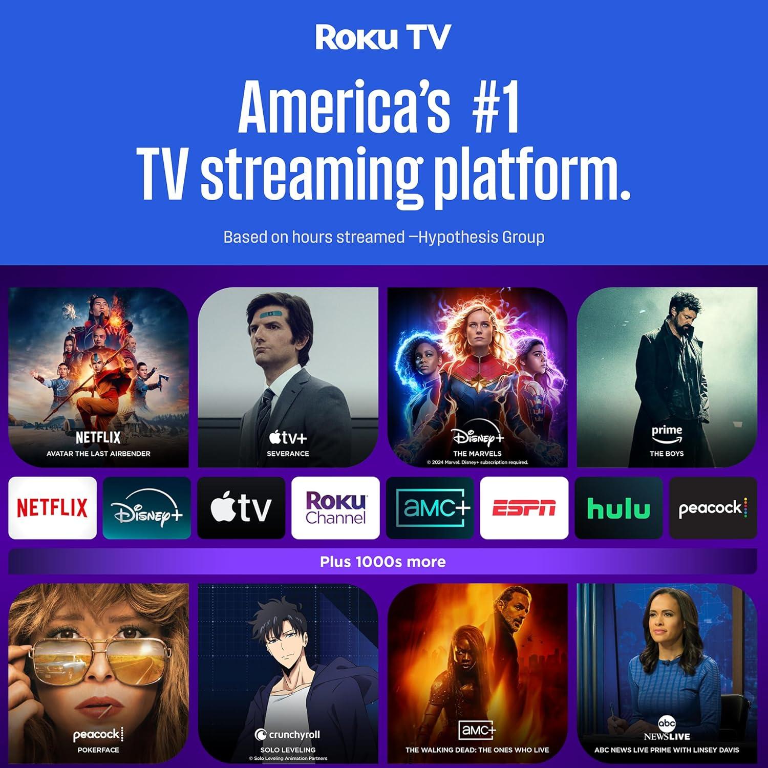 image:imageWestinghouse Roku TV 43 Inch Smart TV 4K UHD Television with WiFi Connectivity and Mobile App Flat Screen Bluetooth Compatible with Apple AirPlay Alexa and Google Assistant55 Inch QLED
