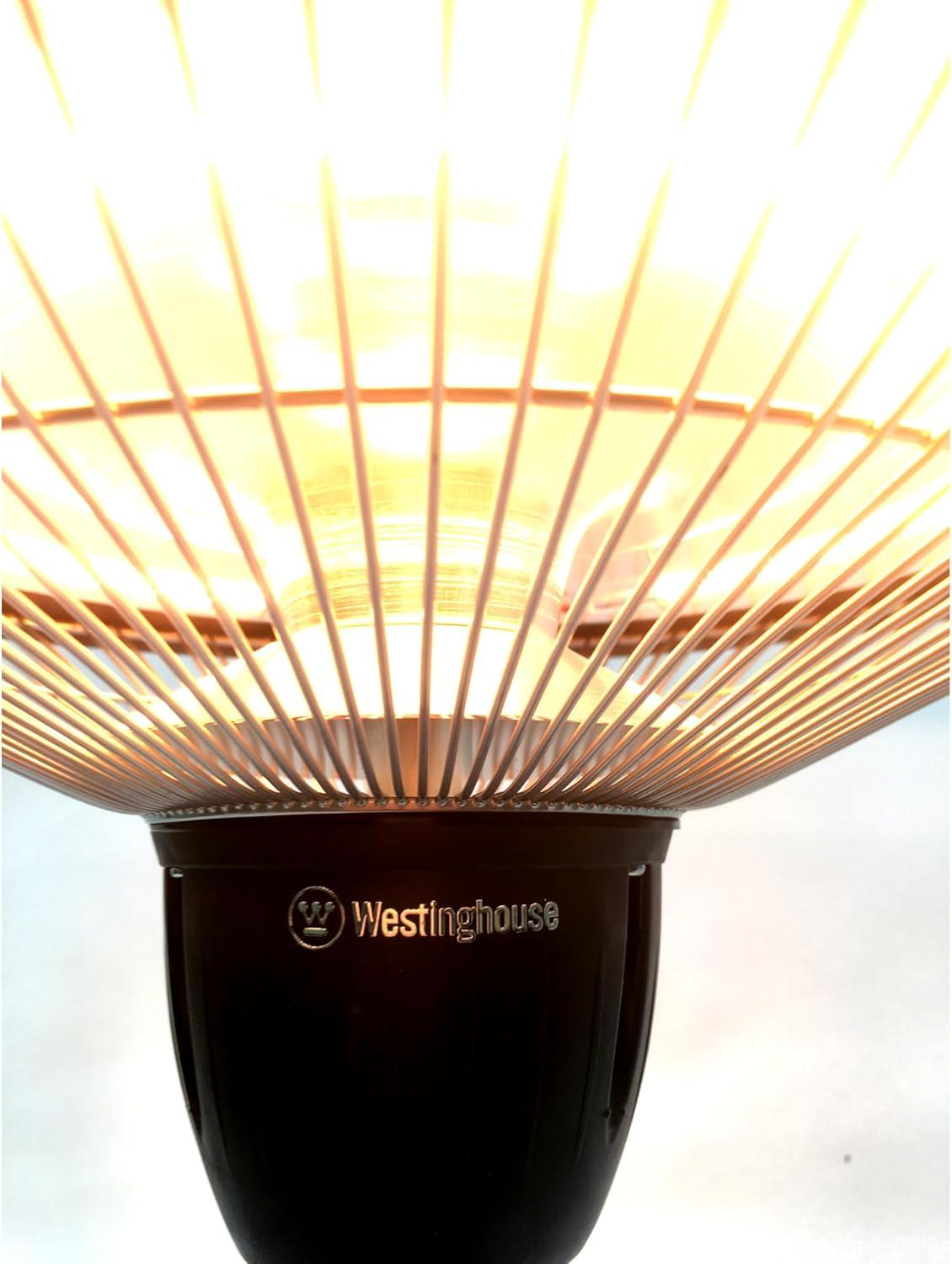 image:imageWestinghouse Table Top Outdoor Electric Patio Heater with Aluminum Reflector Water Resistant Auto Shut Off Tip Over Switch amp Overheat Protection Infrared Heater for Balcony Backyard Deck amp More