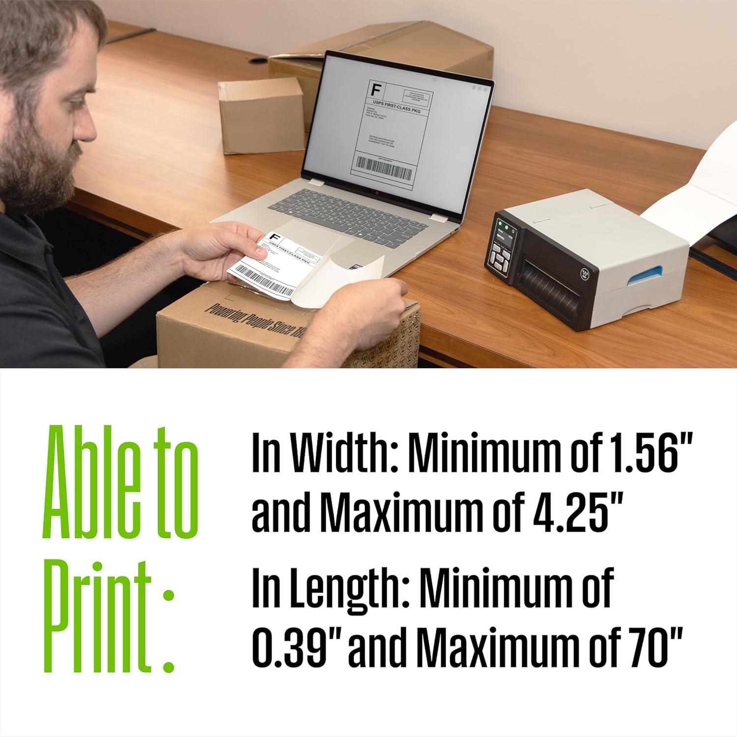 image:imageWestinghouse Thermal Shipping Industrial Label Printer USB 4x6 Label Commercial Grade Compatible with USPS UPS FedEx Ebay Shopify Amazon amp More Desktop Label Printer for Packages