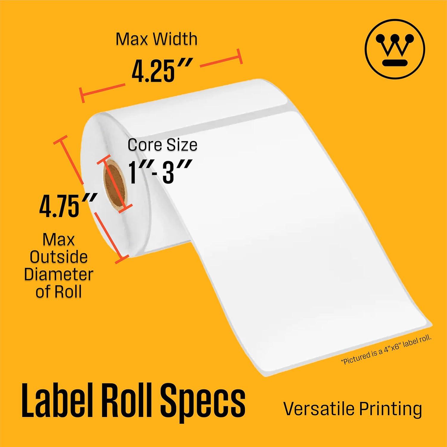 image:imageWestinghouse Thermal Shipping Label Printer USB 4x6 Label Commercial Grade Compatible with USPS UPS FedEx eBay Shopify Amazon amp More Desktop Label Printer for Packages Includes Sample Labels