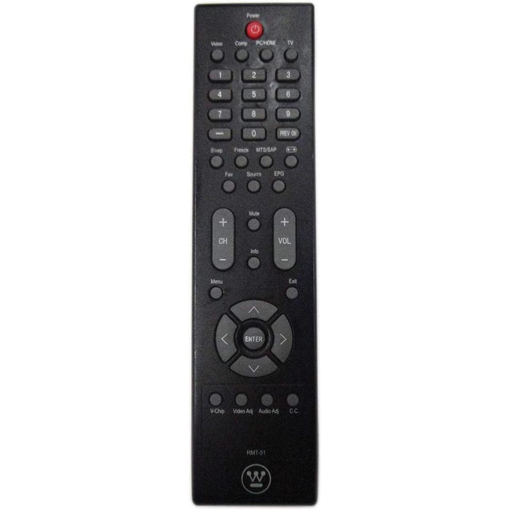 image:imageGenuine Westinghouse RMT51 RMT51 TV Remote Control Compatible with Westinghouse TVs W1603 W2613 SK26H630S SK26H630S SK32H635S SK32H635S TX42F970Z TX42F970Z Renewed