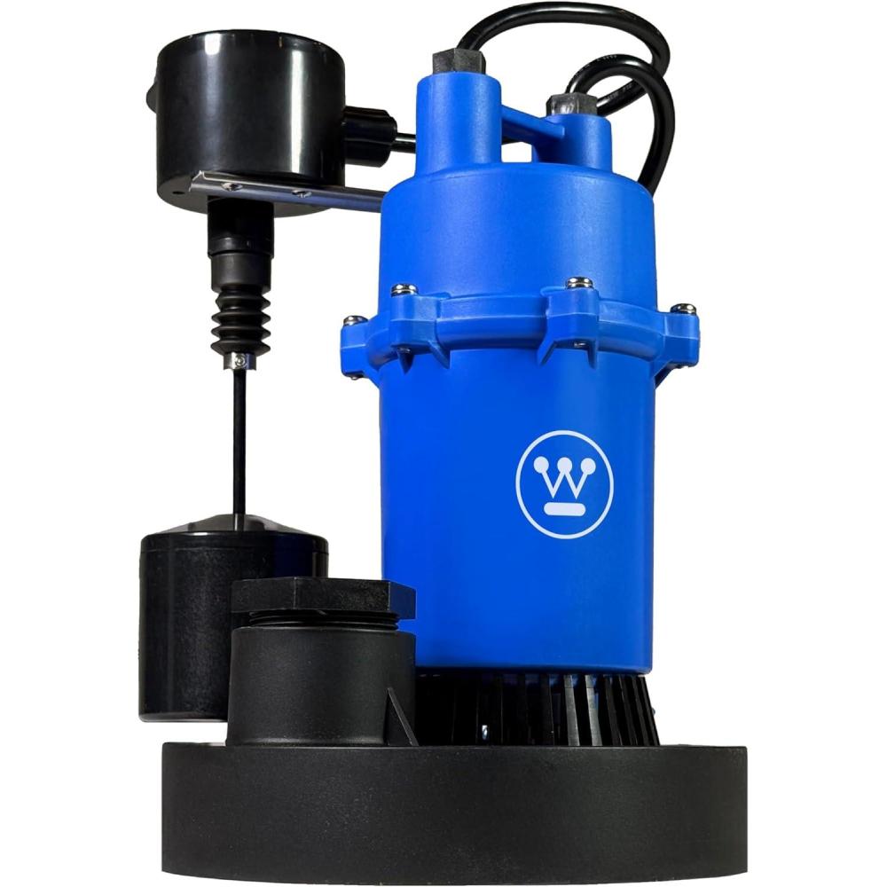 image:imageWestinghouse Sump Pump with Integrated Vertical Float Switch 12 HP Up to 4100 Gallons Per Hour Heavy Duty Basement Sump Pump Submersible13 HP