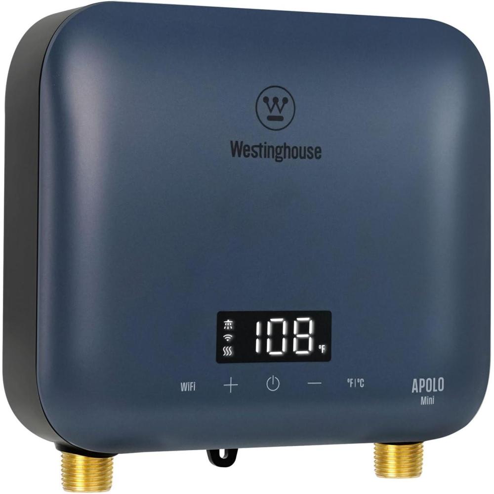 image:imageWestinghouse 11kW 240V Tankless Water Heater Electric Up to 26 GPM Instant Hot Water Heater 13 Point of Use Hot Water WiFi Enabled APOLO11kMini65kWB