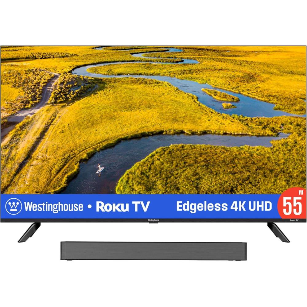 image:imageWestinghouse 4K 55 Inch TV and 20 Channel Soundbar
