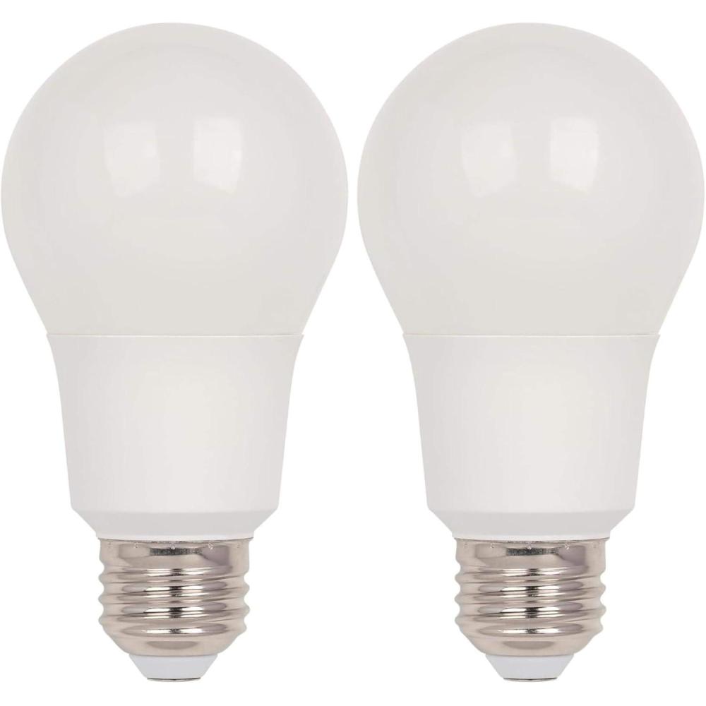 image:imageWestinghouse 5077100 9 Watt 60 Watt Equivalent Omni A19 Dimmable Cool White LED Light Bulb Medium Base1 Count Pack of 2