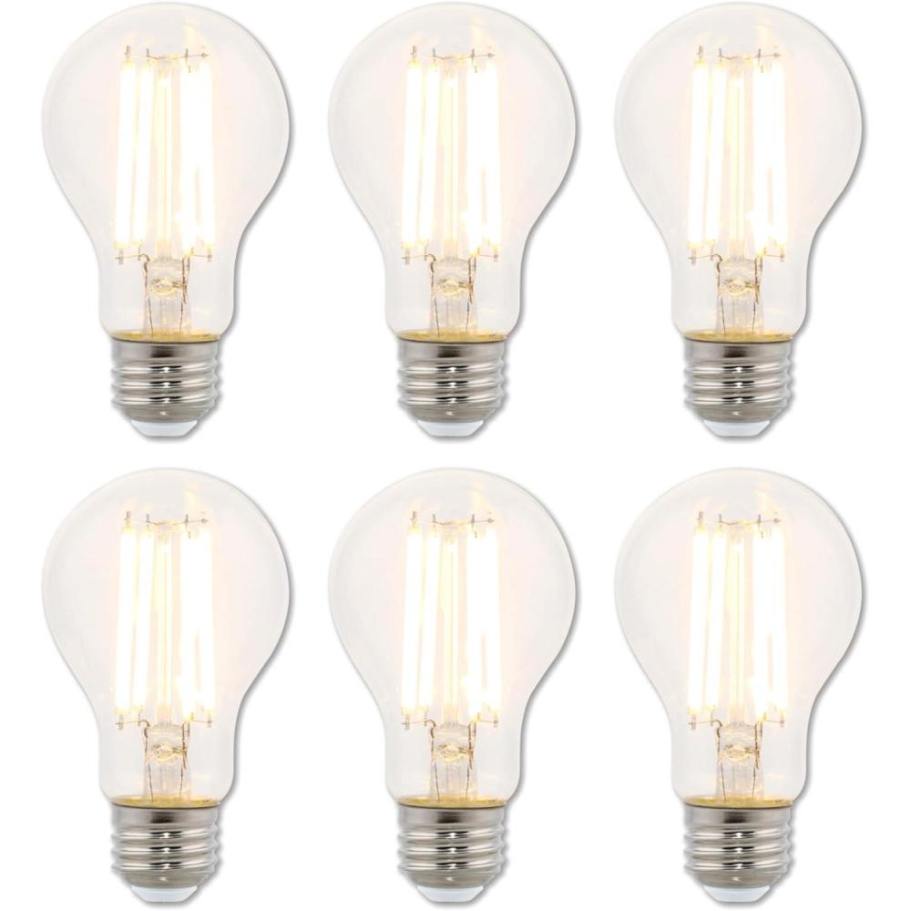image:imageWestinghouse 5316500 65 Watt 60 Watt Equivalent A19 Dimmable Clear Filament LED Light Bulb Medium Base Single10w 3000k Clear