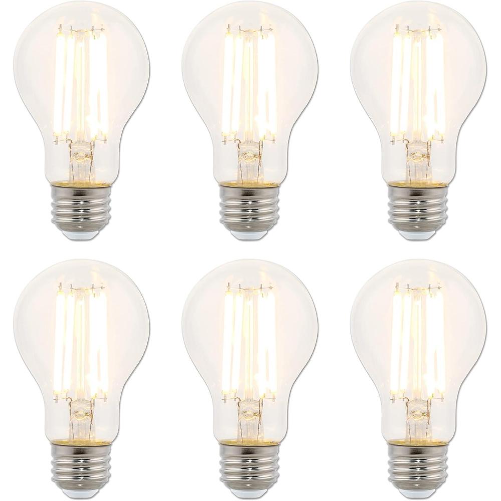 image:imageWestinghouse 5316500 65 Watt 60 Watt Equivalent A19 Dimmable Clear Filament LED Light Bulb Medium Base Single20w 2700k Clear