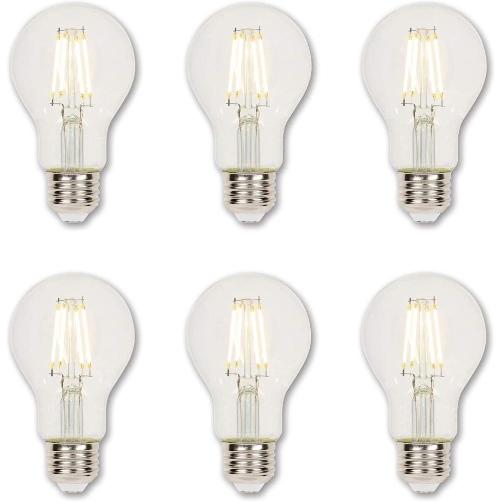 image:imageWestinghouse 5316500 65 Watt 60 Watt Equivalent A19 Dimmable Clear Filament LED Light Bulb Medium Base Single45w 2700k Clear