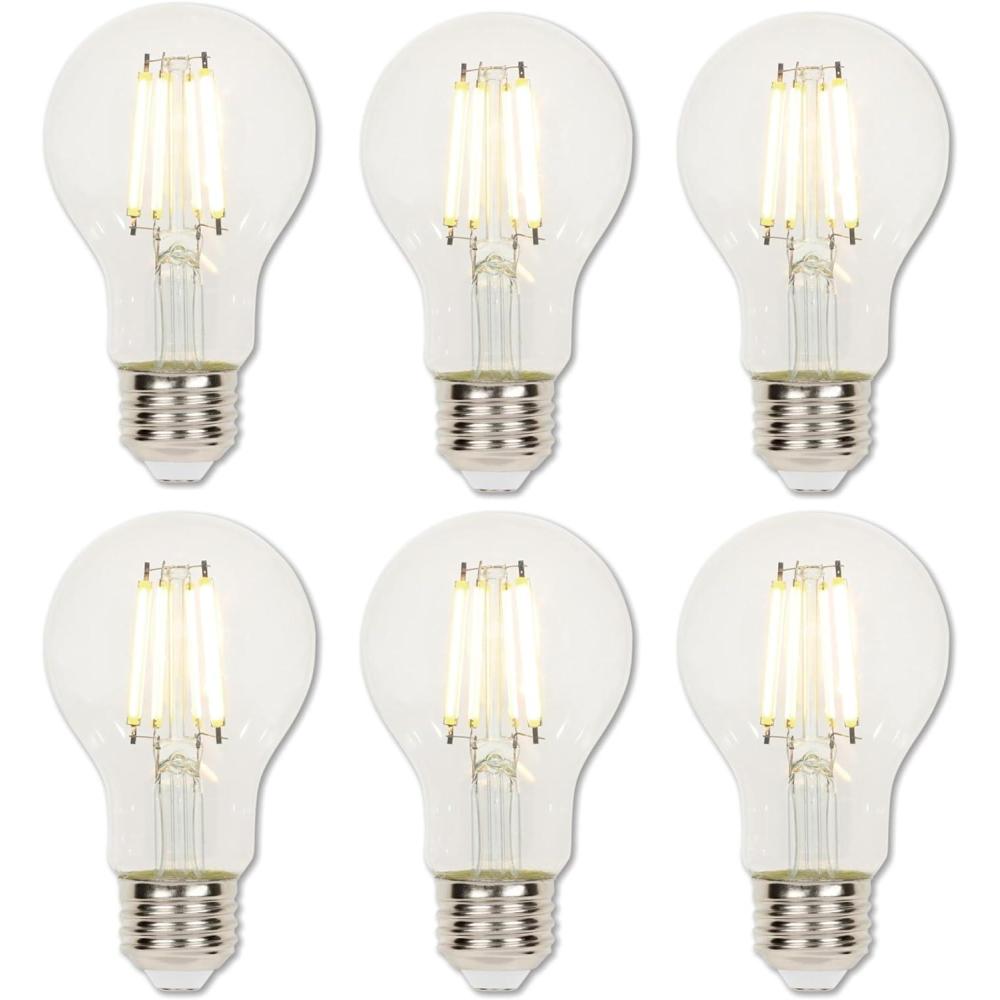 image:imageWestinghouse 5316500 65 Watt 60 Watt Equivalent A19 Dimmable Clear Filament LED Light Bulb Medium Base Single65w 3000k Clear