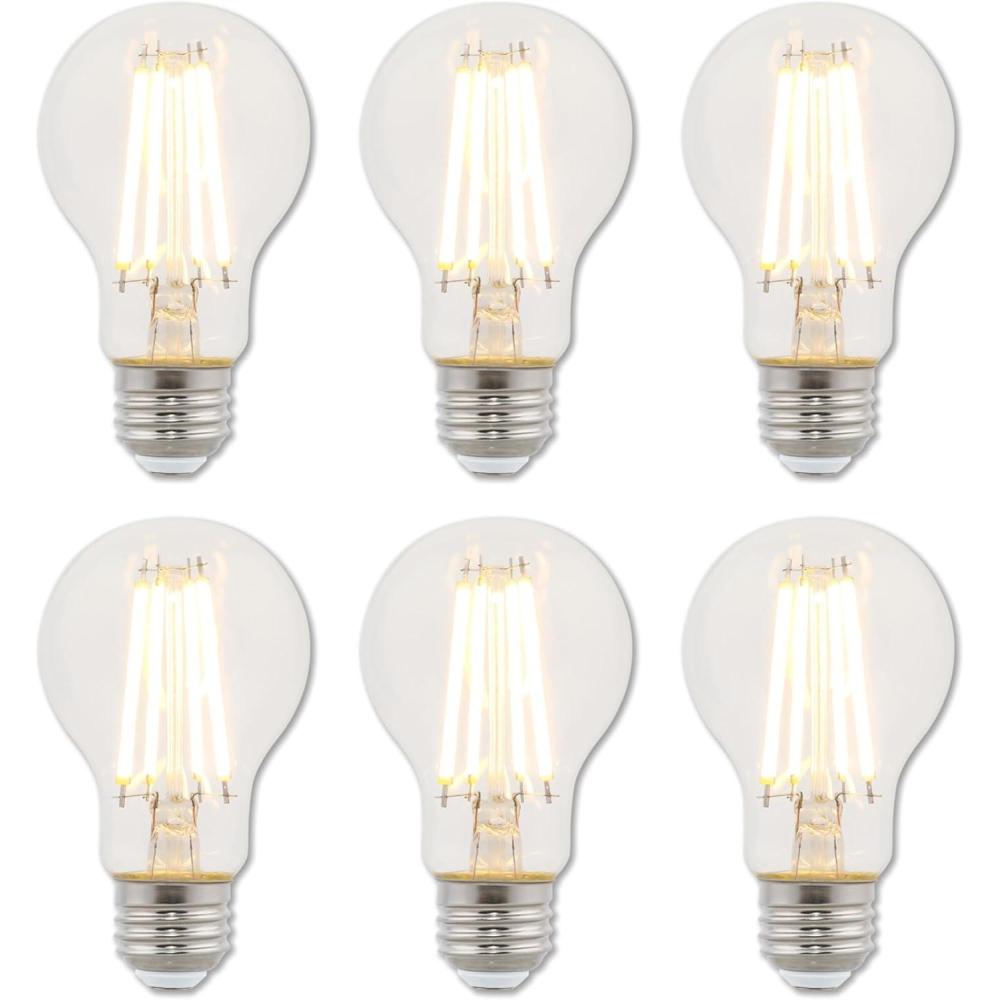 image:imageWestinghouse 5316500 65 Watt 60 Watt Equivalent A19 Dimmable Clear Filament LED Light Bulb Medium Base Single8w 3000k Clear