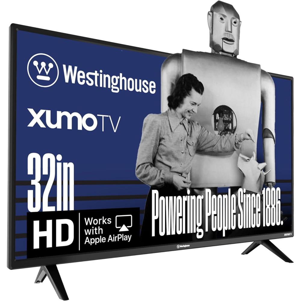 image:imageWestinghouse 55inch Smart TV 4K UHD Xumo TV w HDR10 Voice Remote Dolby Vision Dolby Atmos Edgeless Flat Screen LED Television wBluetooth Apple AirPlay WiFi amp Mobile Connectivity32 Inch  HD