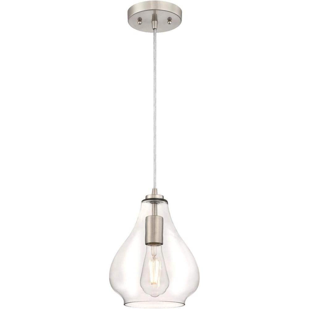 image:imageWestinghouse 6102600 Adjustable Mini Pendant OneLight BlackBrushed Nickel