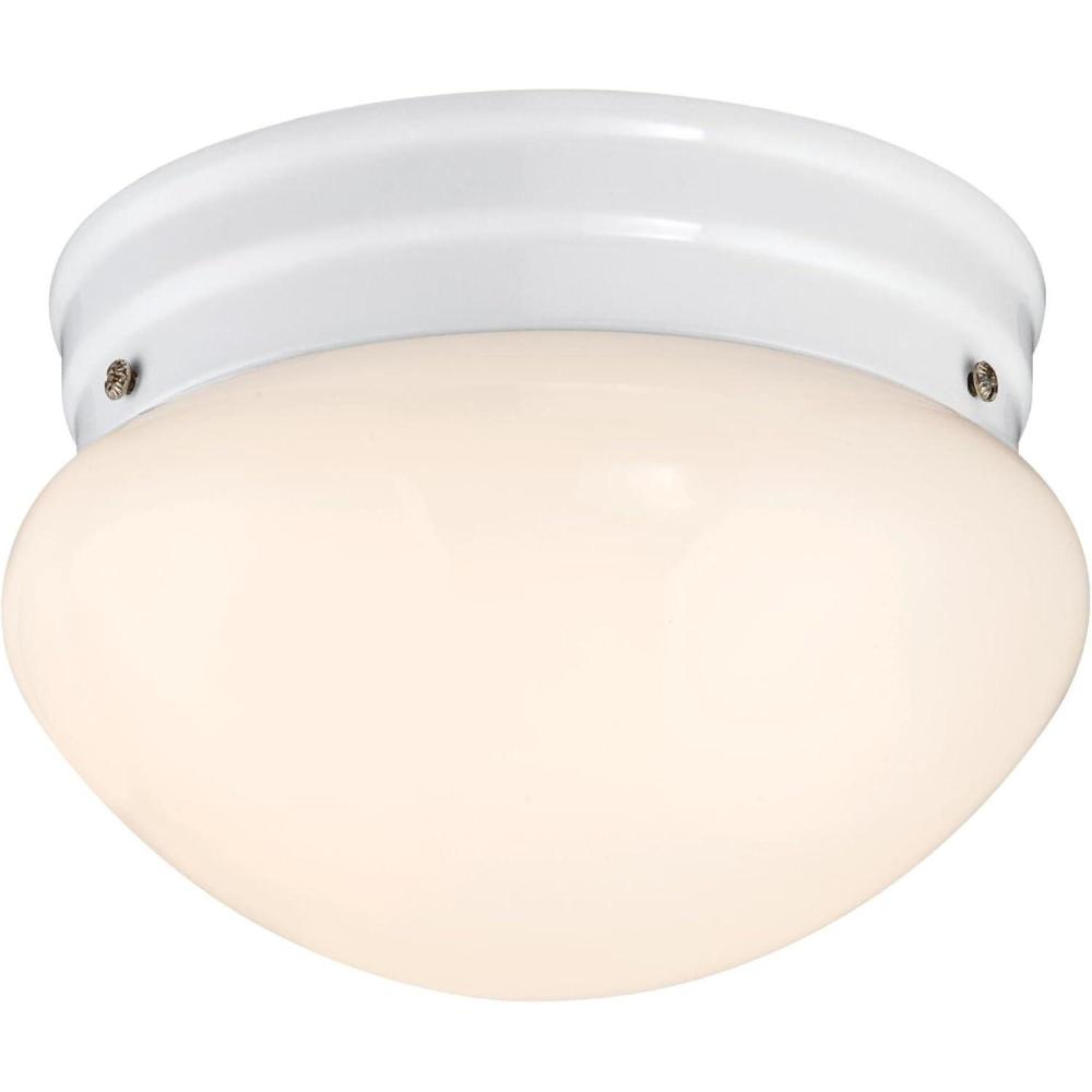 image:imageWestinghouse 6107100 714Inch LED Indoor Flush Mount Ceiling Fixture White Finish with White Opal GlassWhite with LED