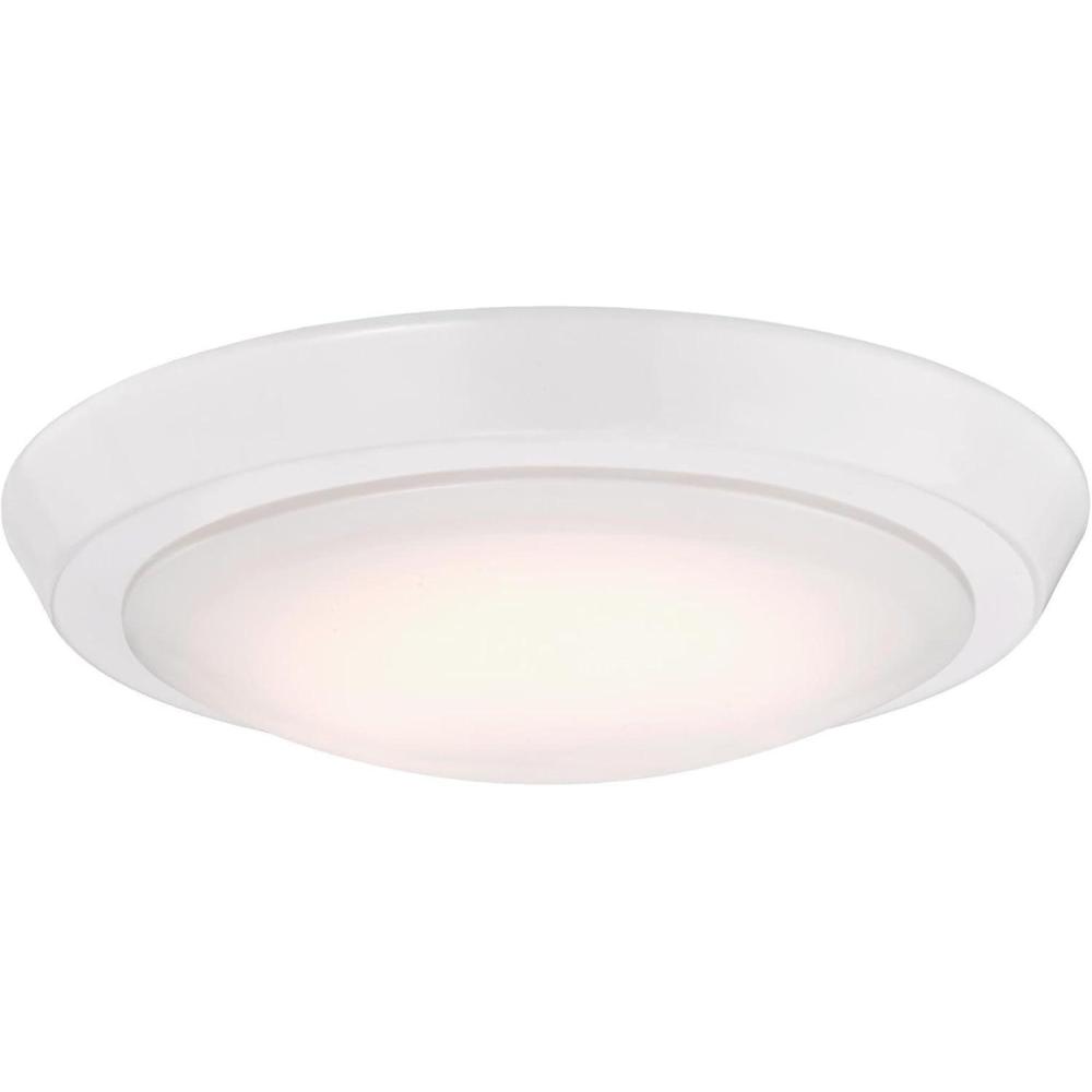 image:imageWestinghouse 6107300 11Inch LED Indoor Flush Mount Ceiling Fixture Brushed Nickel Finish with Frosted Acrylic ShadeWhite