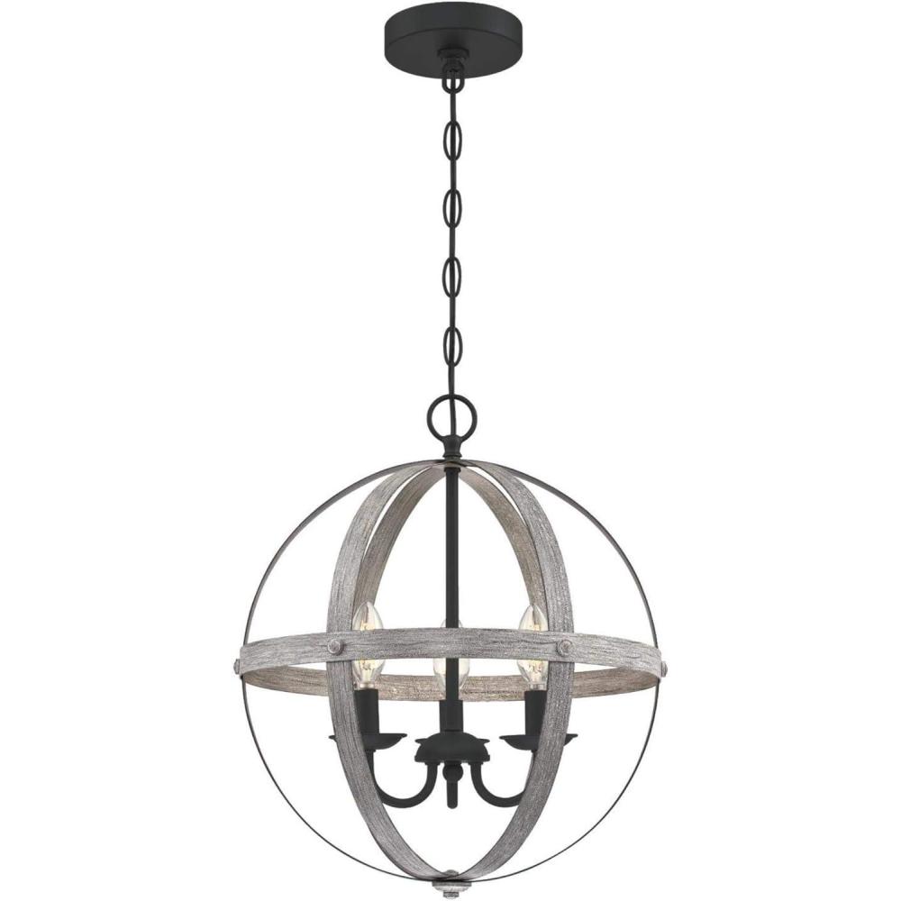 image:imageWestinghouse 6110400 Stella Mira ThreeLight Pendant Antique AshAntique Ash