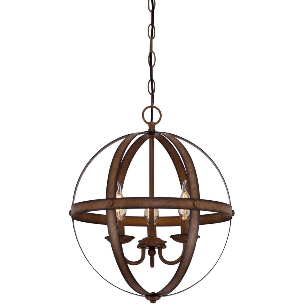 image:imageWestinghouse 6110400 Stella Mira ThreeLight Pendant Antique AshBarnwood