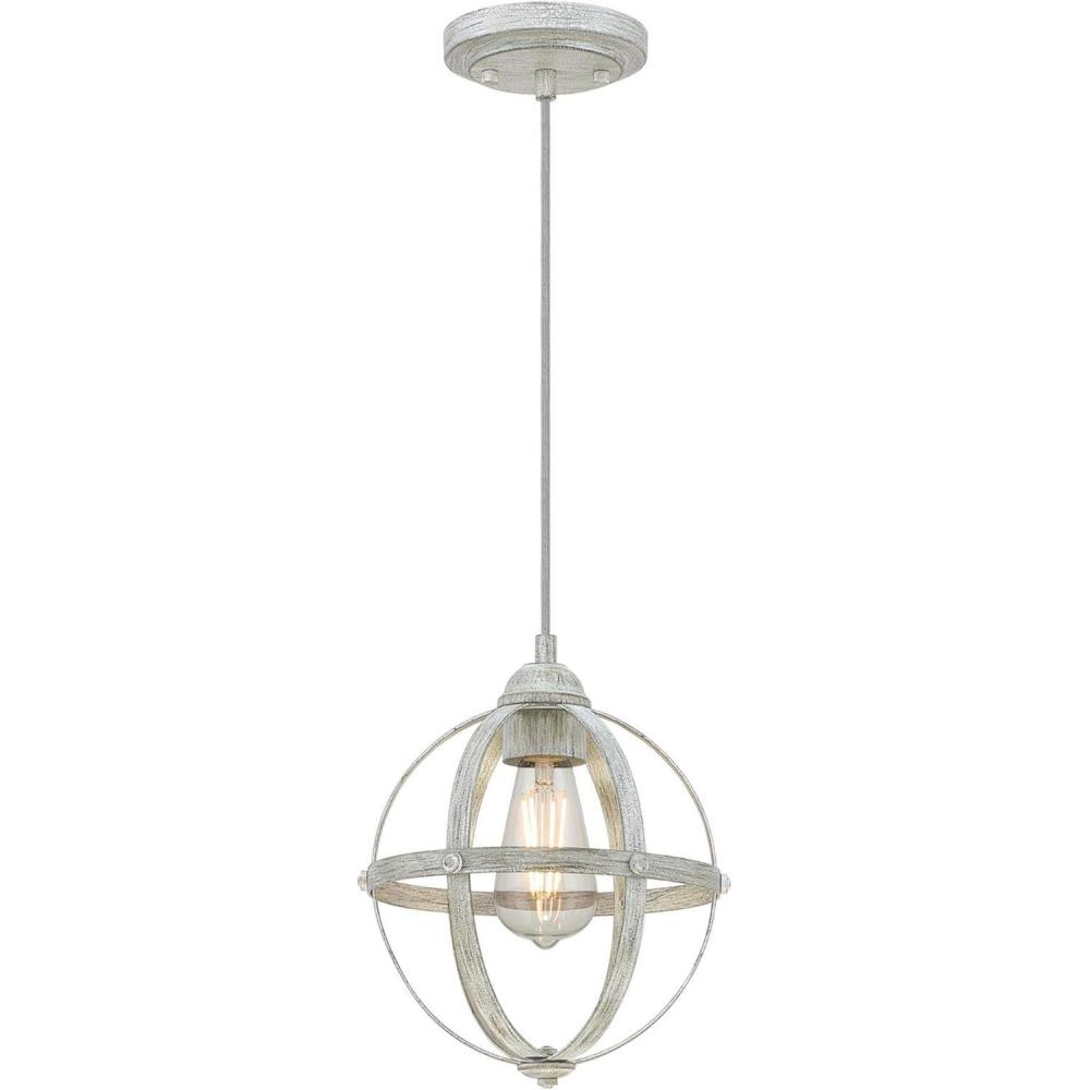 image:imageWestinghouse 6110700 Stella Mira Vintage OneLight Indoor Mini Pendant Light Antique Ash Finish Brushed NickelAntique Ash and Brushed Nickel