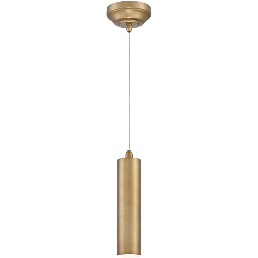 image:imageWestinghouse 6111100 Rayman Contemporary OneLight Dimmable LED Indoor Mini Pendant Light Brushed Brass Finish