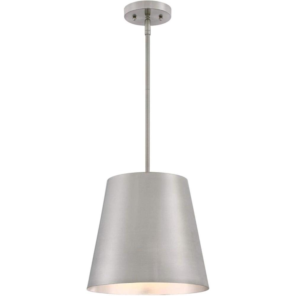 image:imageWestinghouse 6111600 Derose Transitional OneLight Indoor Pendant Light Brushed Nickel FinishBrushed Nickel