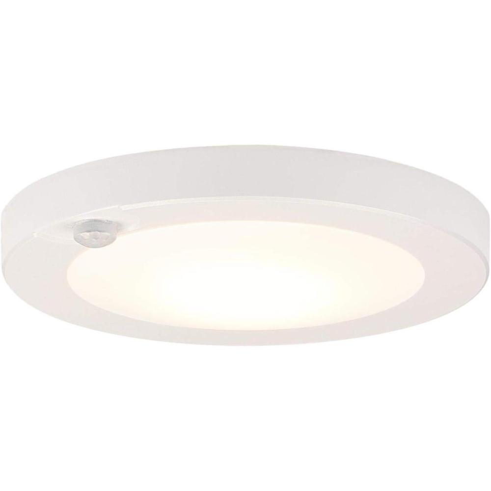 image:imageWestinghouse 6111700 6 Inch 7 Watt Energy Star LED Indoor Flush Mount Ceiling Light Fixture with Motion Sensor3000K White Finish White Frosted ShadeNo Size