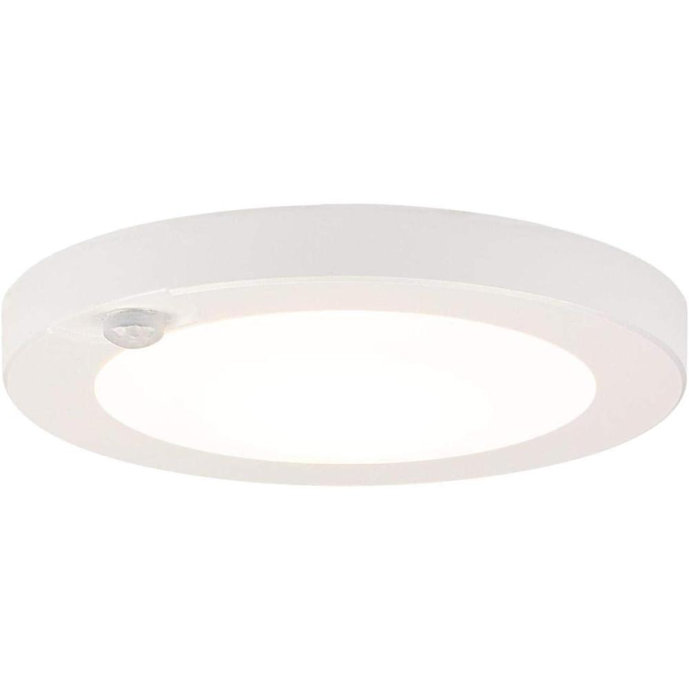 image:imageWestinghouse 6111800 6 Inch 7 Watt Energy Star LED Indoor Flush Mount Ceiling Light Fixture with Motion Sensor 4000K White Finish White Frosted ShadePack of 1