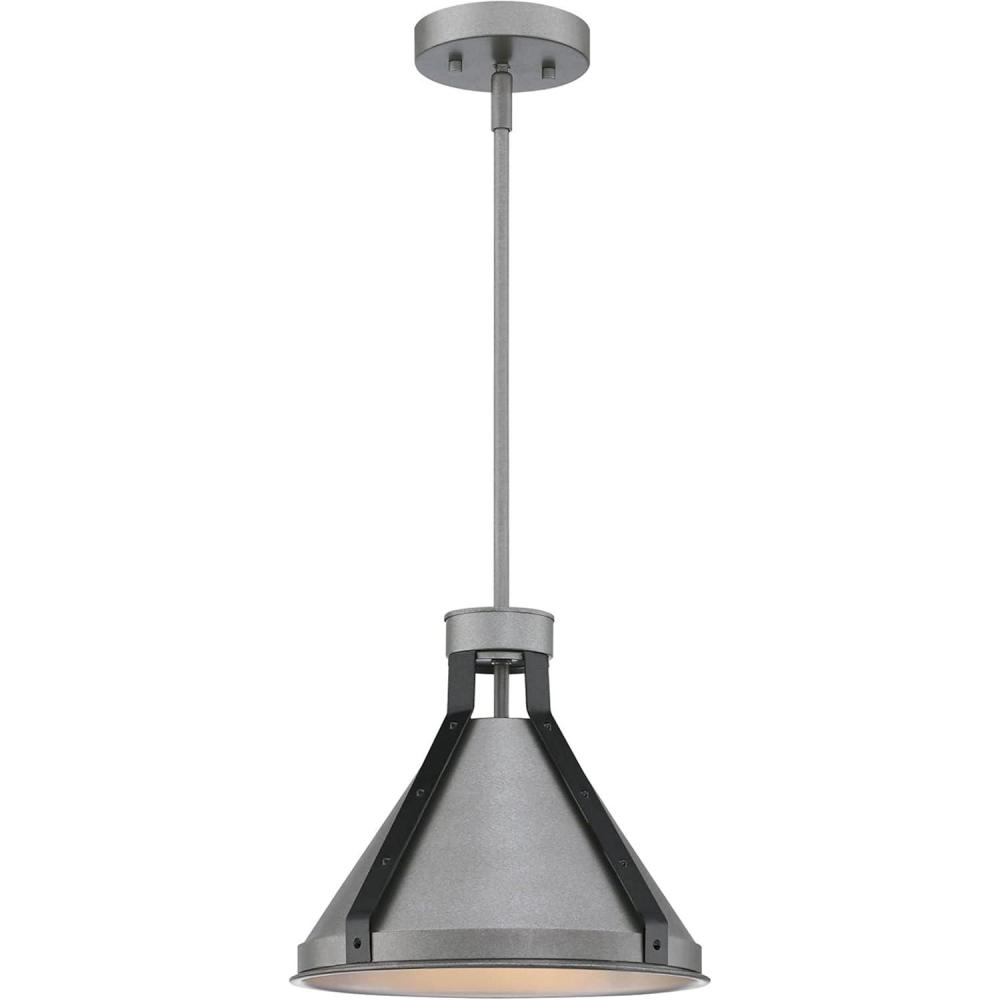 image:imageWestinghouse 6128400 Pennsauken VintageStyle One Light Indoor Pendant Industrial Steel Finish with Iron Accents