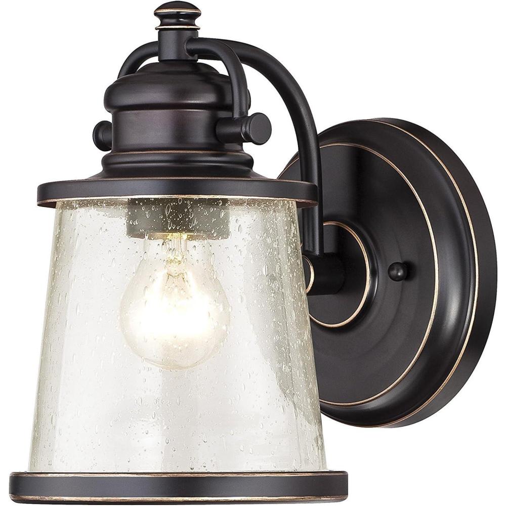 image:imageWestinghouse 6204000 Emma Jane OneLight Outdoor Wall Lantern 1Pack Amber BronzeBlack