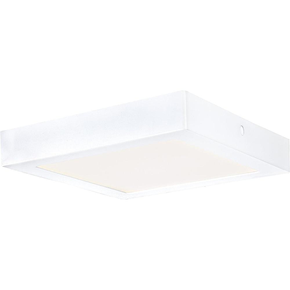 image:imageWestinghouse 6205000 878Inch Square LED Indoor Flush Mount Ceiling Fixture White Finish with Frosted Polycarbonate Panel