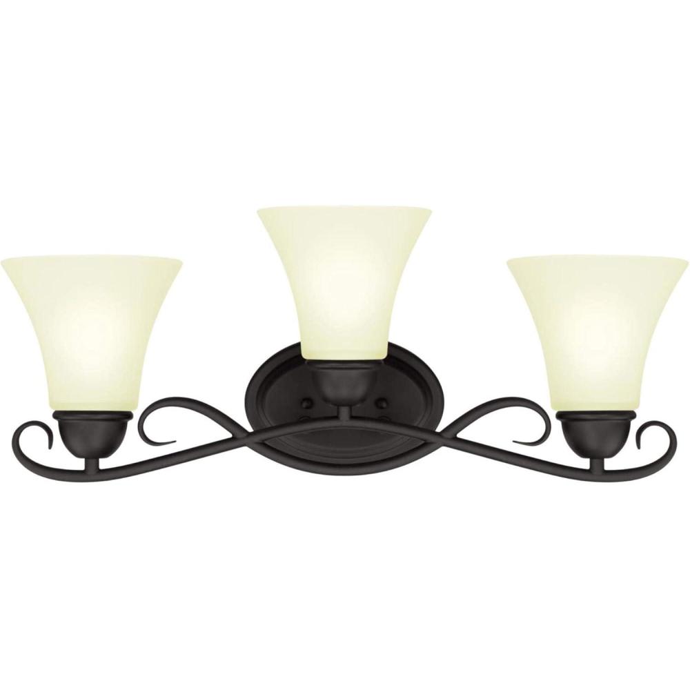 image:imageWestinghouse 6306500 Dunmore TwoLight Indoor SemiFlush Oil Rubbed Bronze Finish with Frosted Glass 2 WhiteBlackVanity 3light
