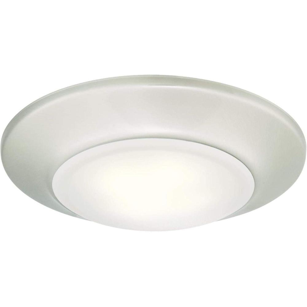 image:imageWestinghouse 6321900 Small LED IndoorOutdoor Dimmable Surface Mount Wet Location Brushed Nickel Finish with Frosted Lens No SizeBrushed Nickel