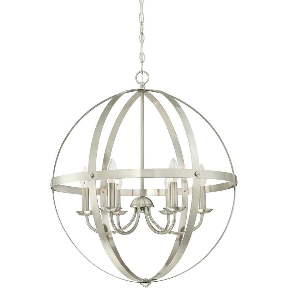 image:imageWestinghouse 6328300 Stella Mira SixLight Indoor Chandelier Brushed Nickel Finish 6Brushed Nickel