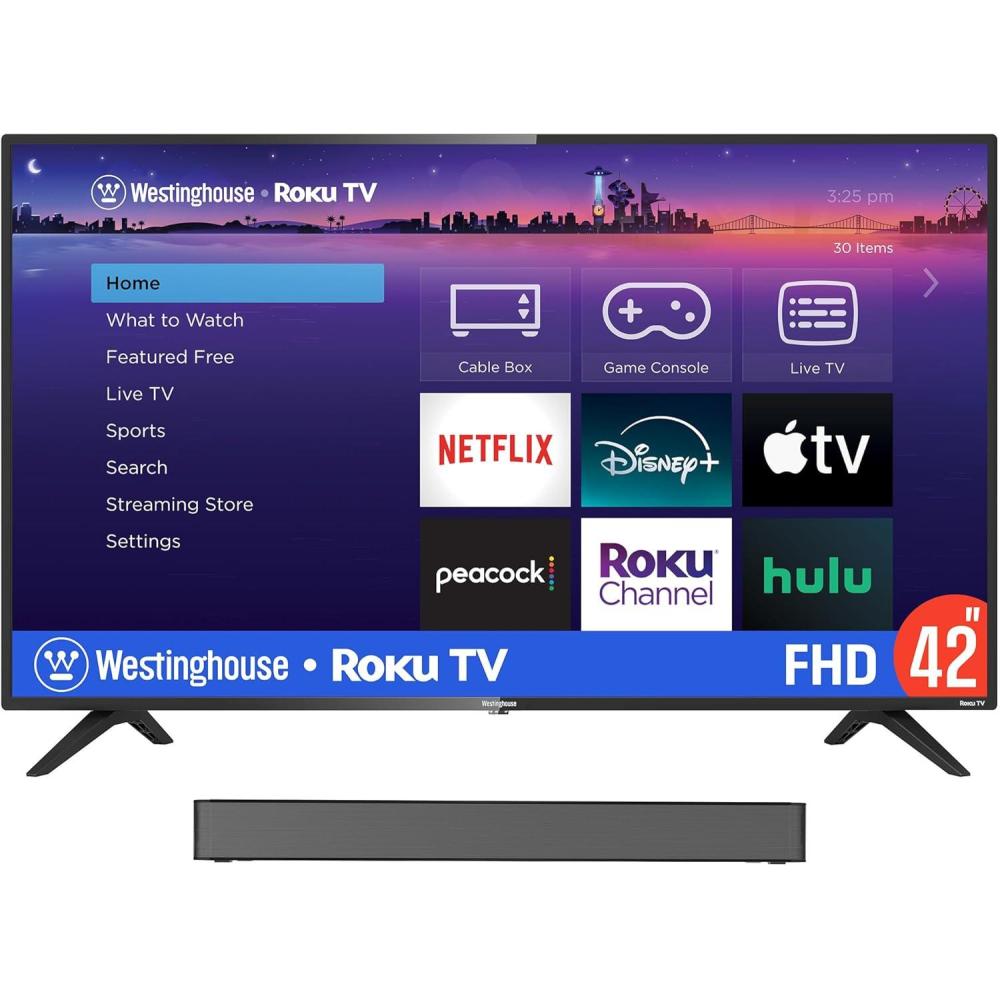 image:imageWestinghouse Full HD 42 Inch TV and 20 Compact Mini Sound Bar