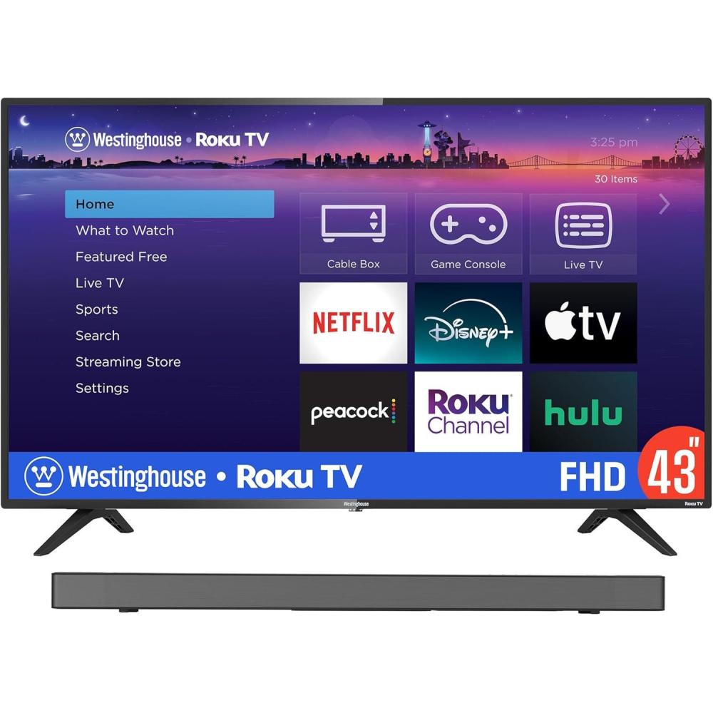 image:imageWestinghouse Full HD 43 Inch TV and 312 AllinOne Soundbar