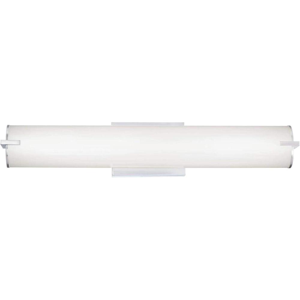image:imageWestinghouse Lighting 6112100 Ashwin Transitional OneLight 25 Watt Dimmable LED Indoor Wall Fixture with Color Temperature Selection Brushed Nickel Finish White Frosted Shade