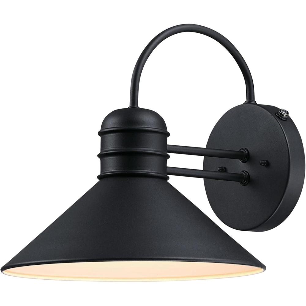 image:imageWestinghouse Lighting 6204400 Watts Creek Wall Lantern Textured Black Finish on SteelTextured Black with Dusk to Dawn Sensor