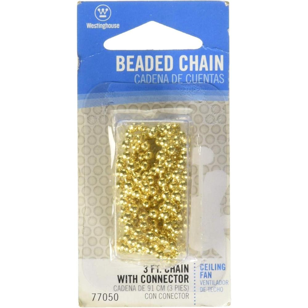 image:imageWestinghouse Lighting Corp 3Feet Bead Chain Polished Brass1 pack