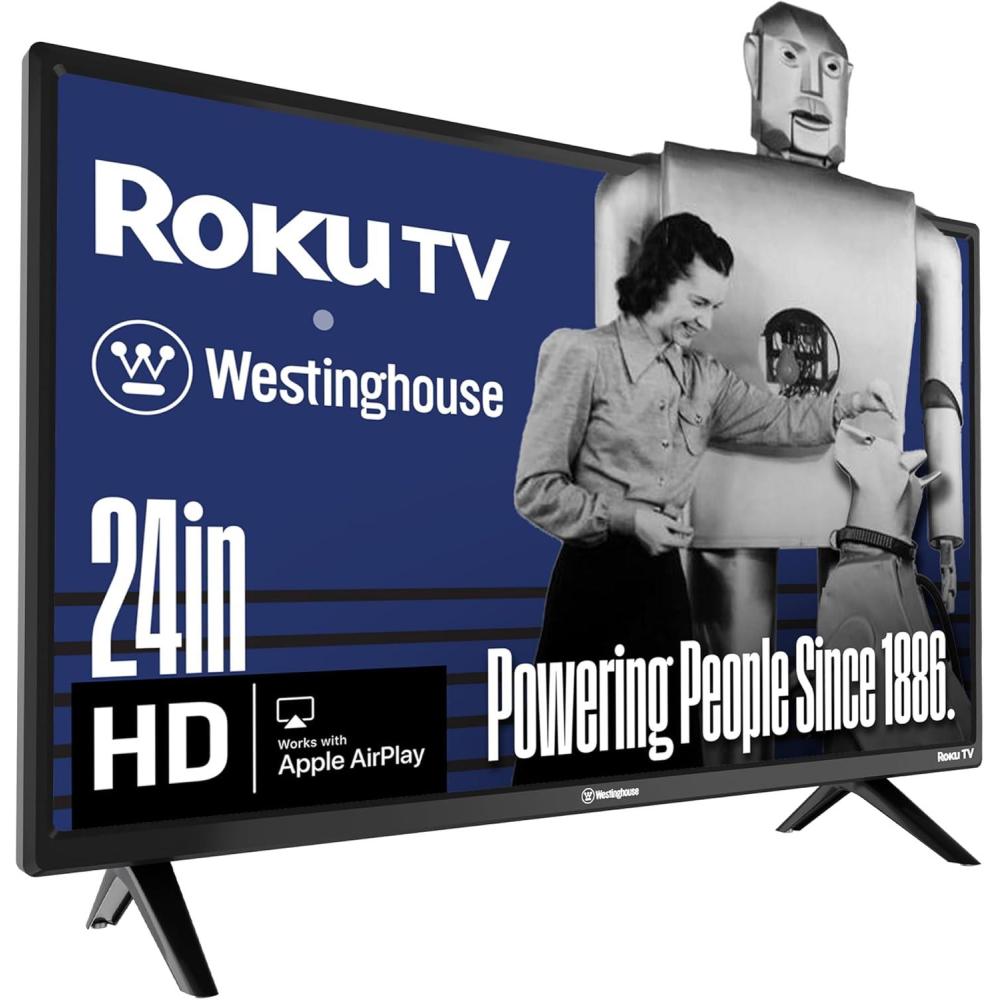 image:imageWestinghouse Roku TV 32 Inch Smart TV HD Television with WiFi Connectivity and Mobile App Flat Screen Bluetooth Compatible with Apple AirPlay Alexa and Google Assistant24 Inch