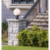 6123700 Pedestal Mount for Post-Top Fixture, Textured Black Finish