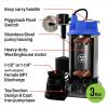 Westinghouse – 3/4 HP Submersible Cast Iron and Stainless Steel Sump Pump with Integrated Vertical Float Switch – Pump Up To 6,000 Gallons Per Hour – 3 Year Warranty(3/4 HP)