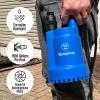 Westinghouse – Sump Pump, 1/4 HP Submersible Water Pump, Thermoplastic Portable Electric Transfer Pump Utility Pump for Hot Tub Swimming Pool Basement Garden Pond Tubs Draining with 10FT Cord
